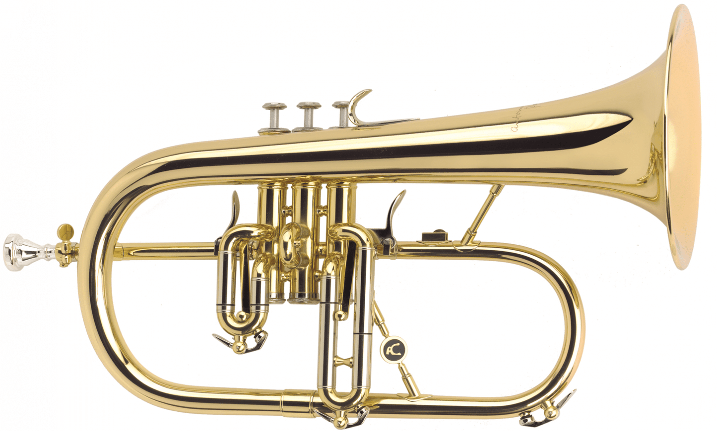 Courtois AC155R-1-0 Professional Bb Flugelhorn, Gold Brass Bell