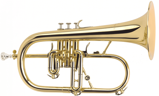 Antoine Courtois Paris AC155R-1-0 Professional Bb Flugelhorn, Gold Brass Bell