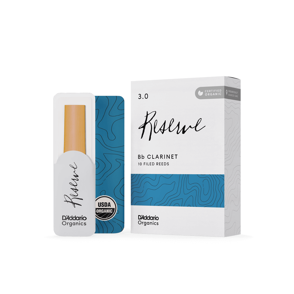 D'addario Reserve Organic Filed Clarinet Reeds