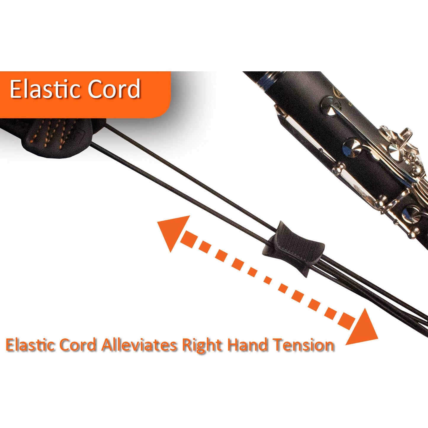 Clarinet Neck Strap with Elastic Cord