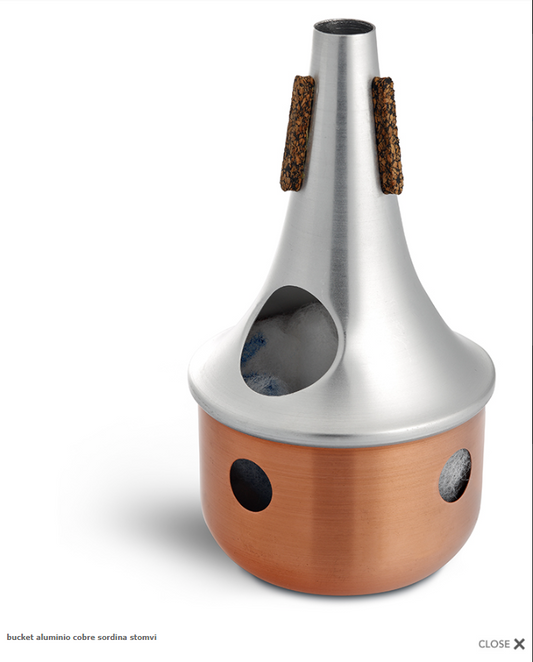 Stomvi Aluminum/Copper Bottom Trumpet Bucket Mute