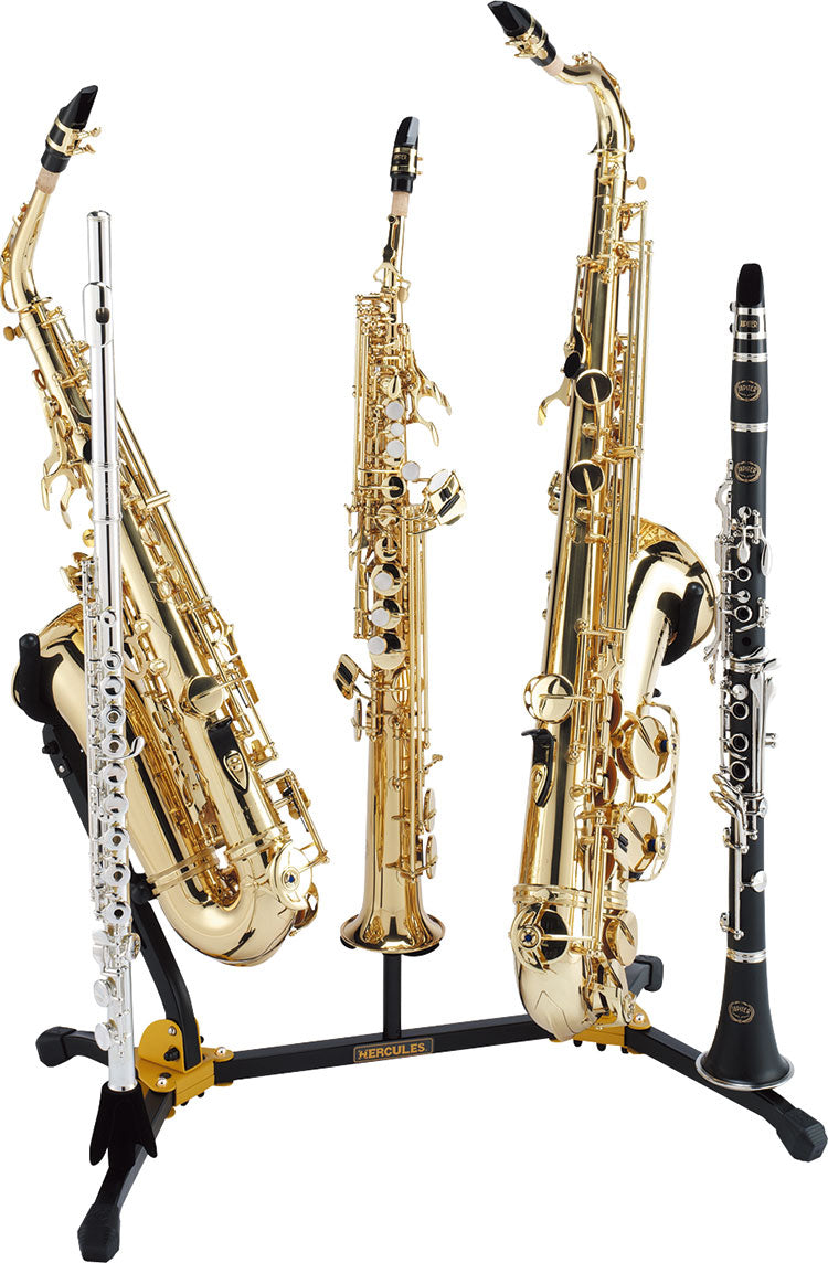 Hercules Alto/Tenor, Soprano saxophone And Flute/Clarinet Stand