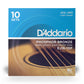 D'Addario Phosphor Bronze Acoustic Guitar Strings - Light Gauge (10 Pack)
