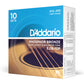 D'Addario Phosphor Bronze Acoustic Guitar Strings - Light Gauge (10 Pack)