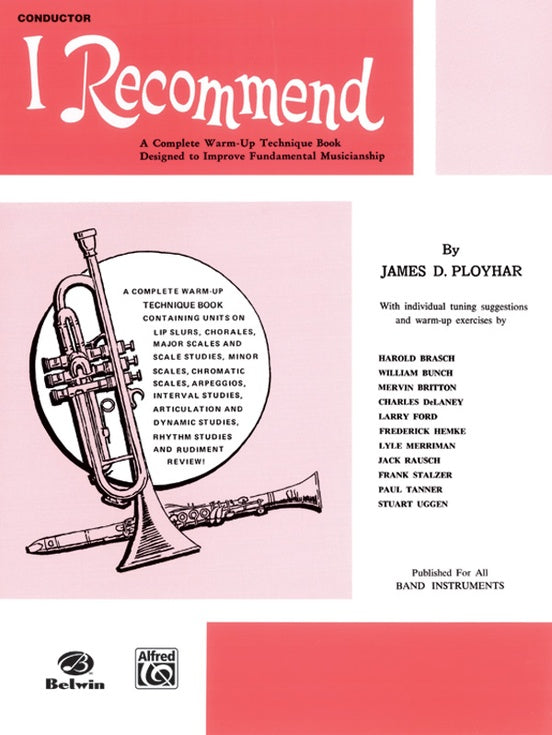 I Recommend - Eb Alto Saxophone