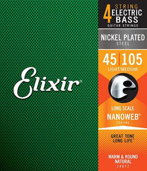 Elixir NANOWEB Super Light Long Scale .040 - .095 Electric Bass Strings - 4 Set - 14002