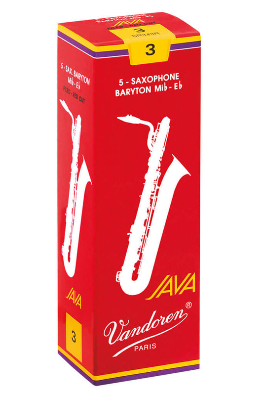 Vandoren - Java "Filed - Red Cut" Baritone Saxophone Reeds