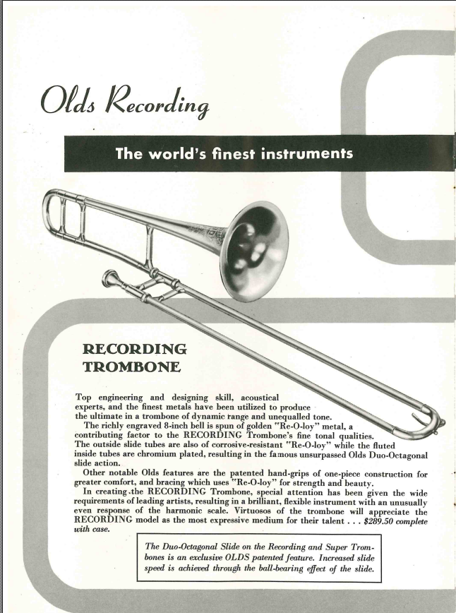 Olds Recording Trombone
