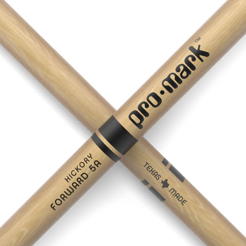 Promark Classic 5A American Hickory Drumsticks - Wooden Tip - TX5AW